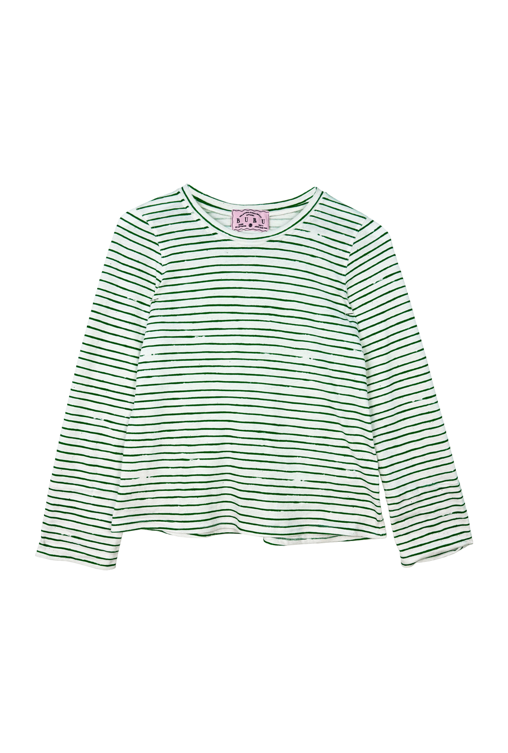 Clementine Shirt, Long Sleeve, Natural Stripe