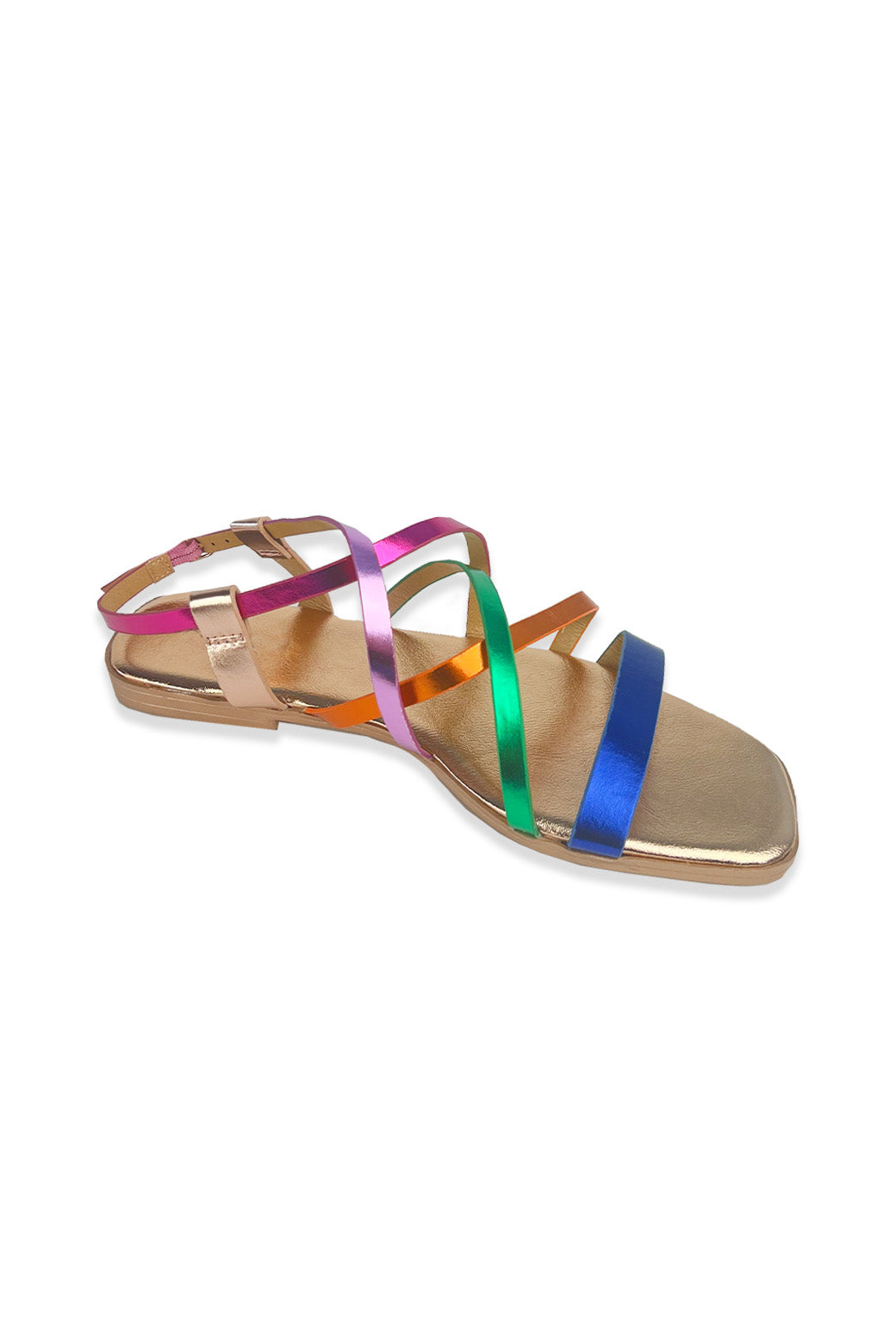 Slippers Flip-Flops Rainbow Sandals High Heels Colorful Casual Beach Women  