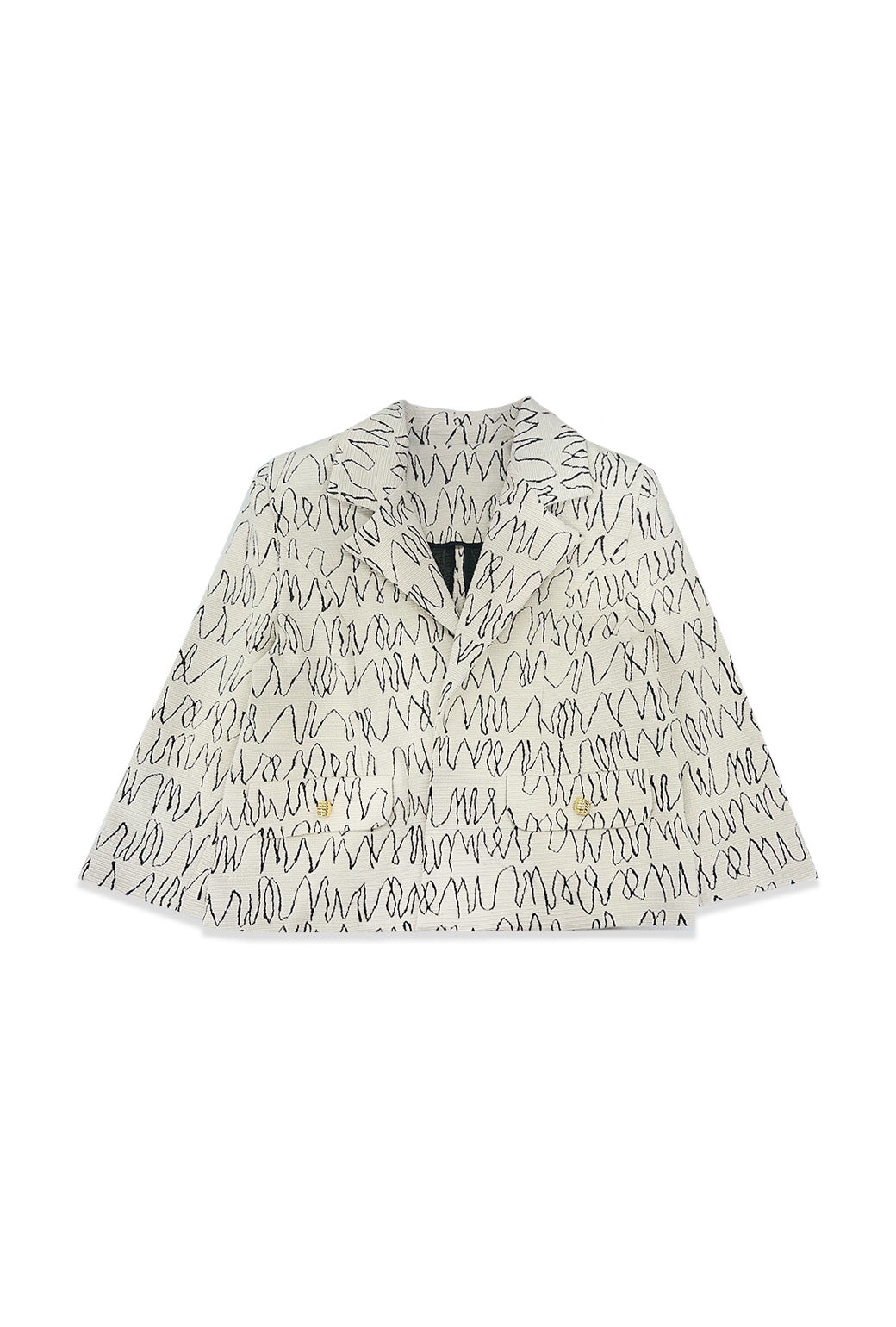 BURU x Val Knit Blazer - Scribbles