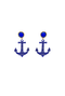 Anchors Away Earrings - Blue