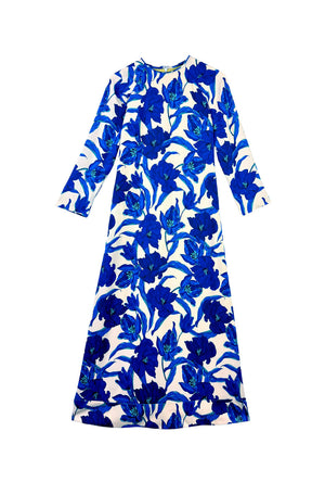 Buru x Pencil & Paper Co. Astor Dress - Cobalt Fleur