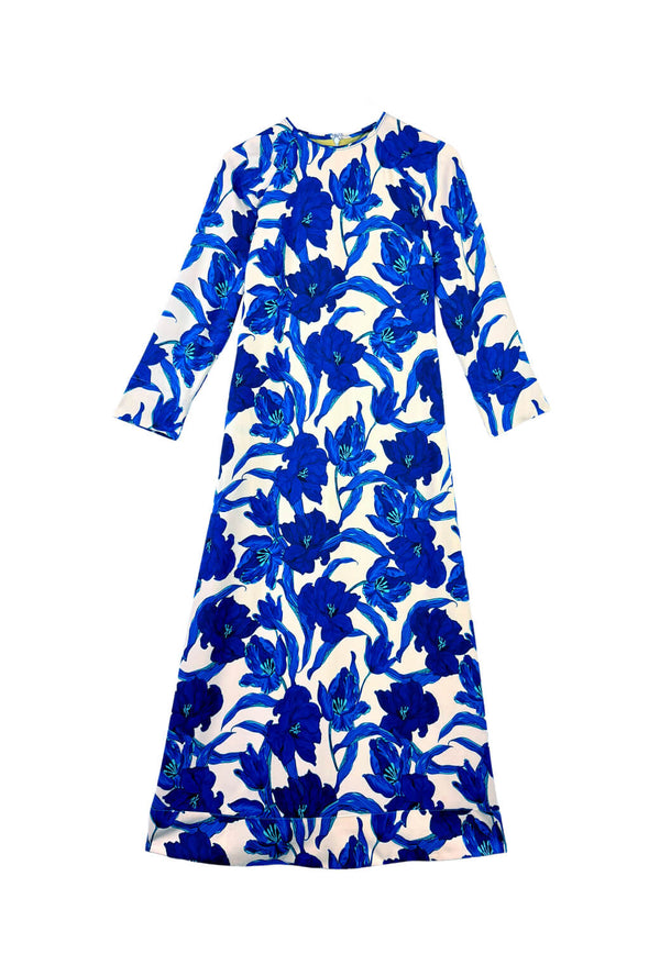 Buru x Pencil & Paper Co. Astor Dress - Cobalt Fleur