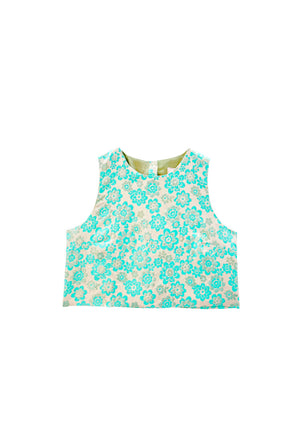 Audrey Top - Aqua Brightline