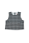 Audrey Top - Black & White Gingham