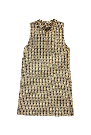 BF Sleeveless Mod Dress - Blush Tweed