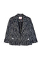 BURU x Val Knit Blazer - Black Geo Knit