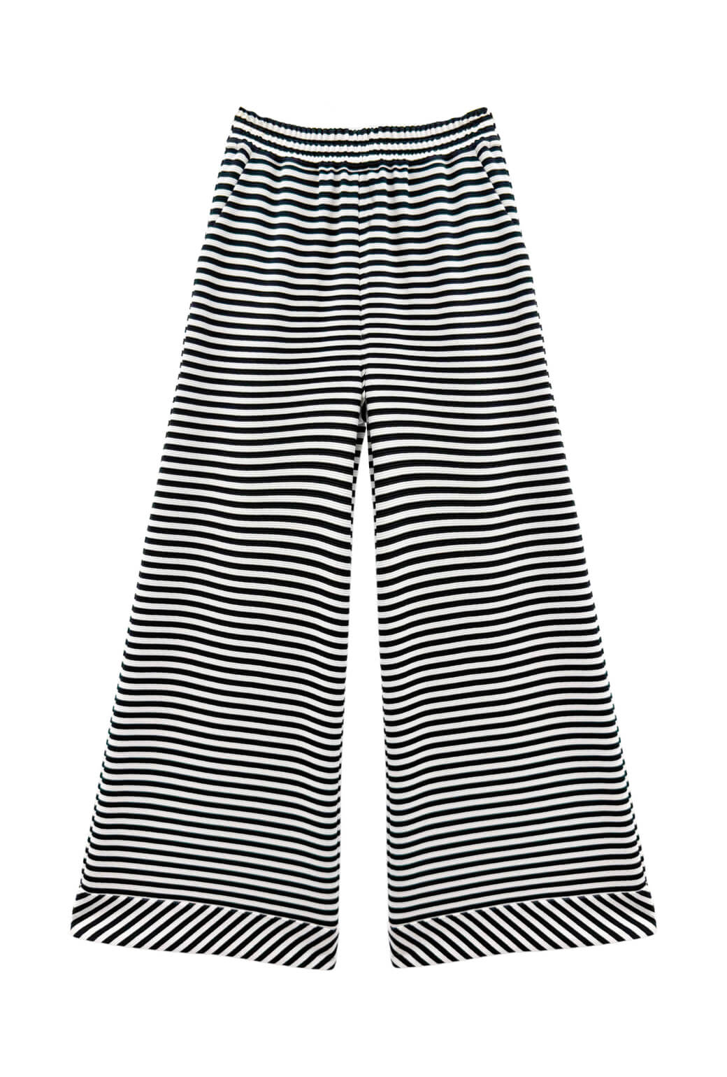 BURU x Val Wide Leg Knit Trouser - Stripe Knit