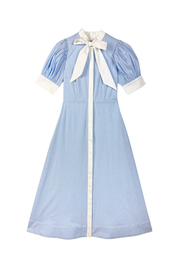 Buru x PBL Beaux Day Gown - Blue Gingham