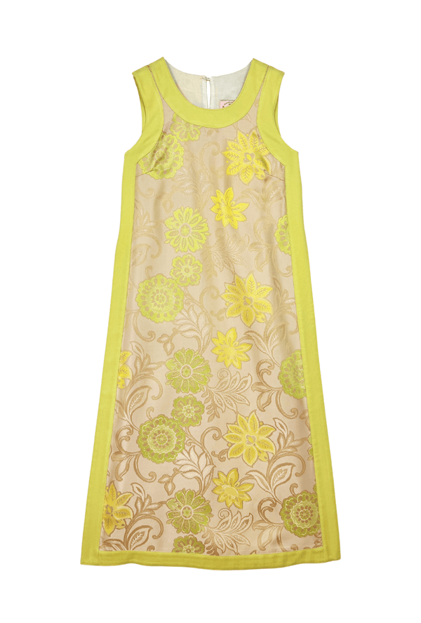 Bermuda Set - Champagne and Chartreuse Brocade