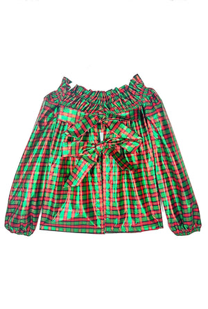 Buru + Pencil & Paper Co. Bettie Ann Blouse - Shimmery Plaid 2.0