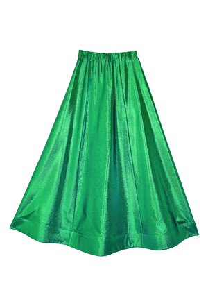 Birthday Guest Skirt - Green Lame