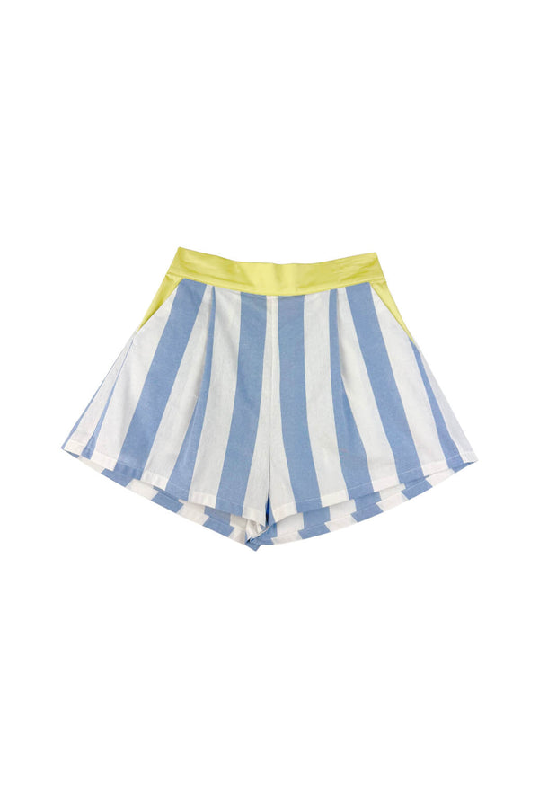 BURU x PBL Flat Front Everyday Shorts - Cabana Stripe