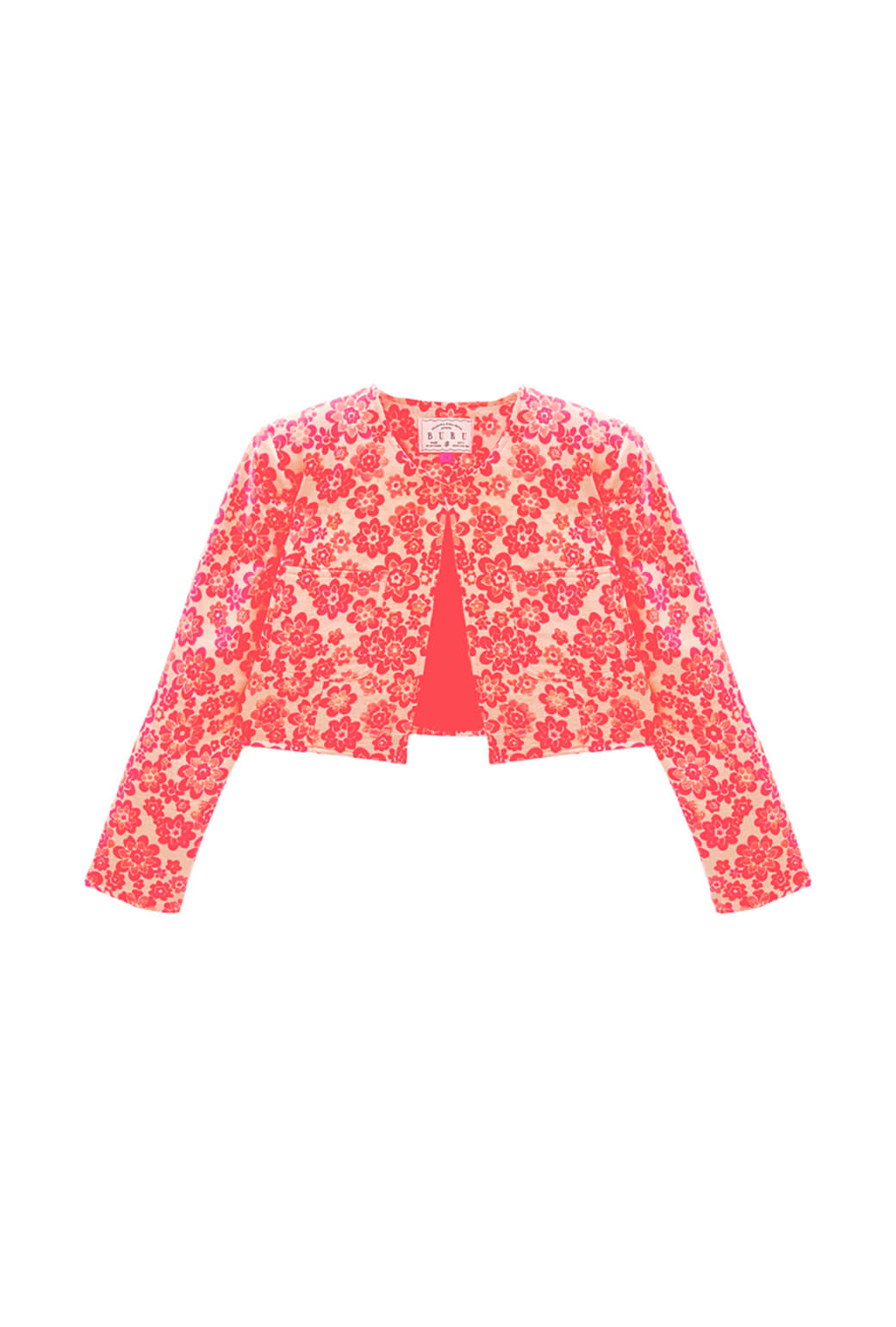 Bolero Blazer - Coral Brightline