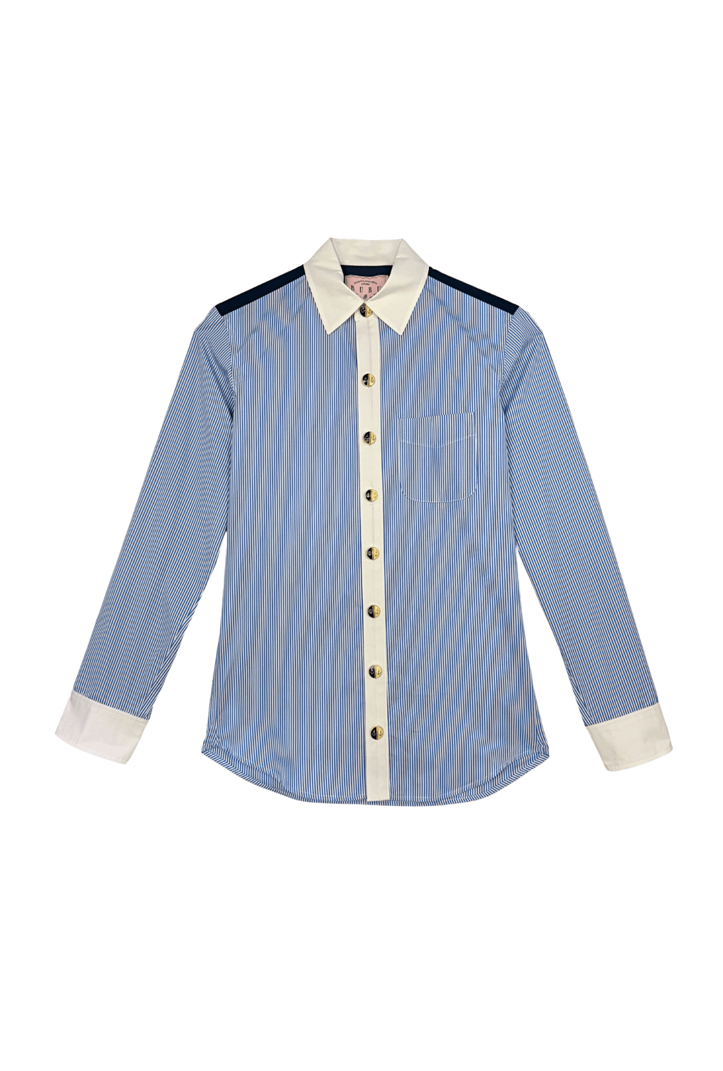 Buru x Val Dad Shirt - Blue Stripe