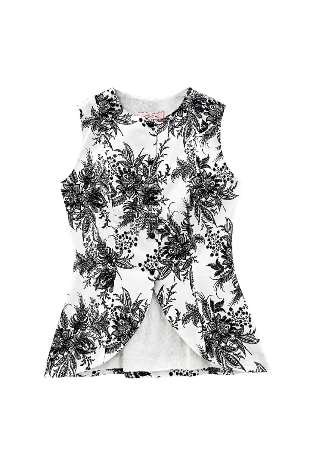 Buru x Kristin Kennedy Annie Vest - B&W Botanical