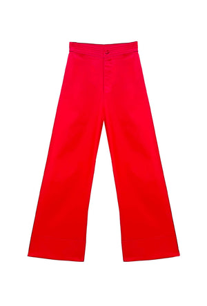 Buru x Kristin Kennedy Charlie Pant - Red Poplin