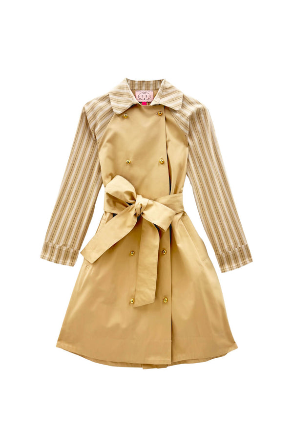 Buru x Kristin Kennedy Le Contrast Trench MIDI - Khaki Duet