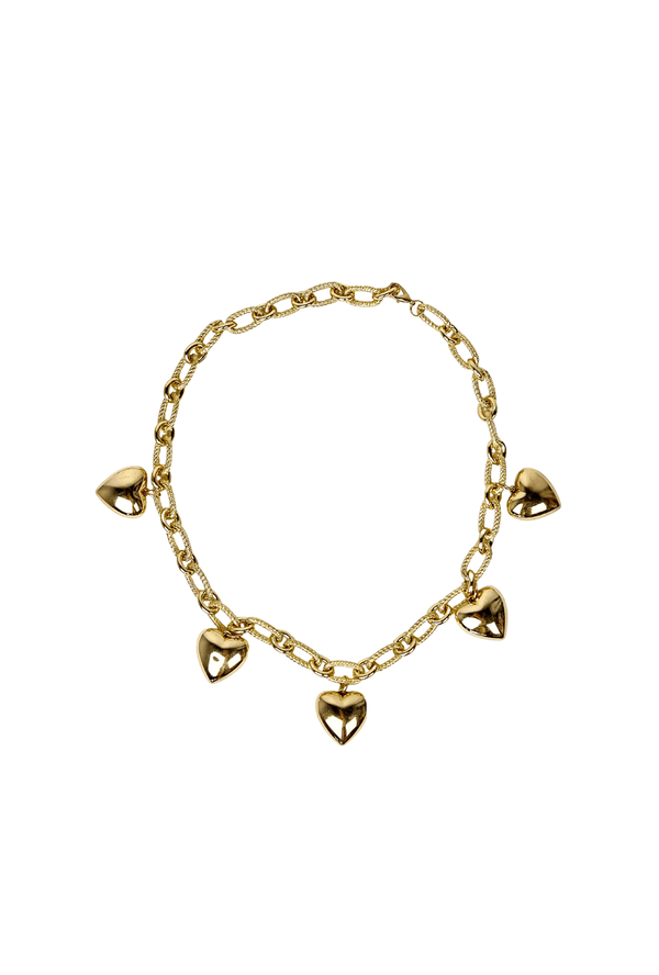 Chain of Hearts Belt - Gold