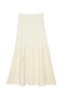 Crocheted Knit Skirt - Ivory