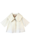 Buru x Megan Stokes Cropped Car Coat - Off-White Cotton Faille