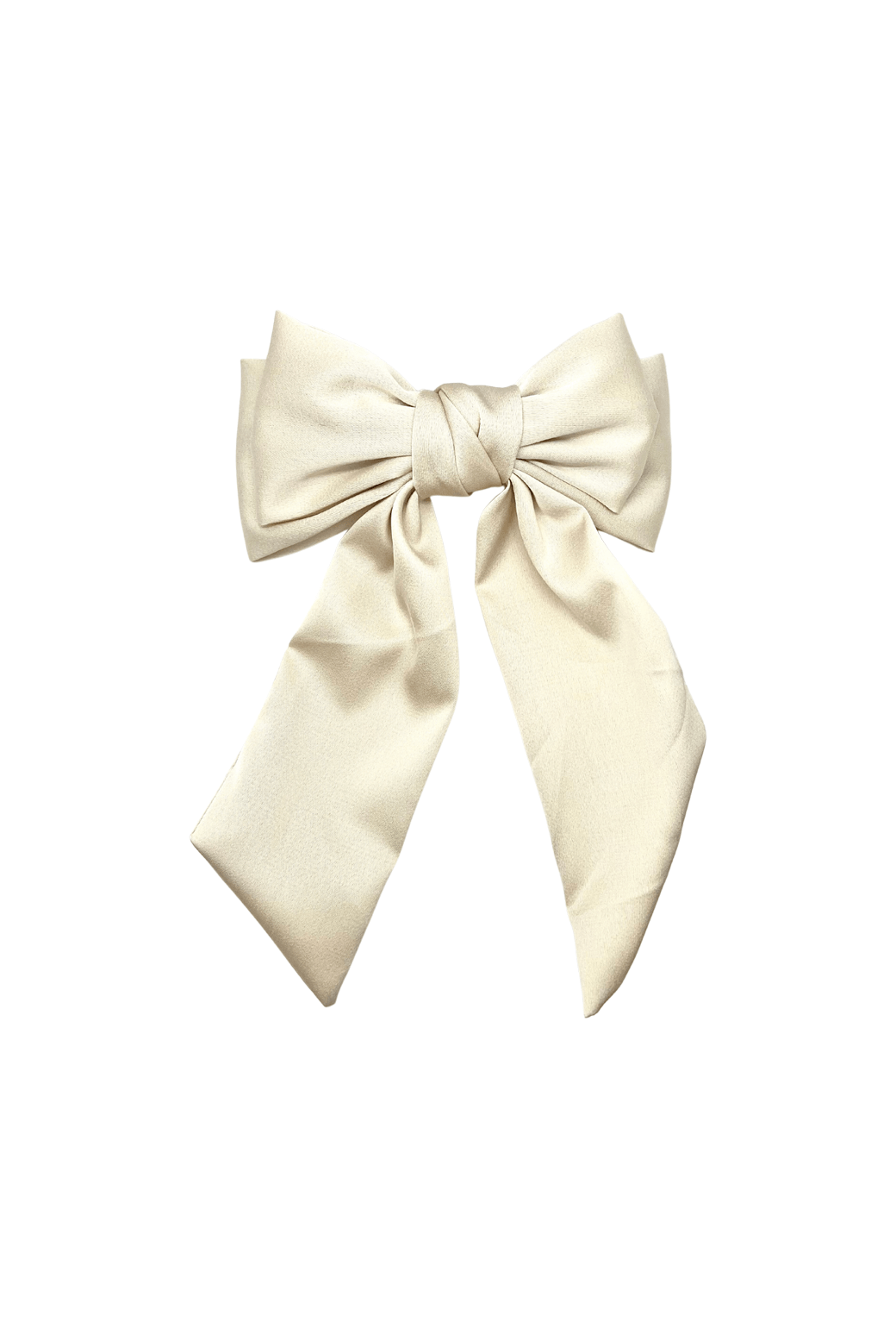 Double Bow - Ivory Satin