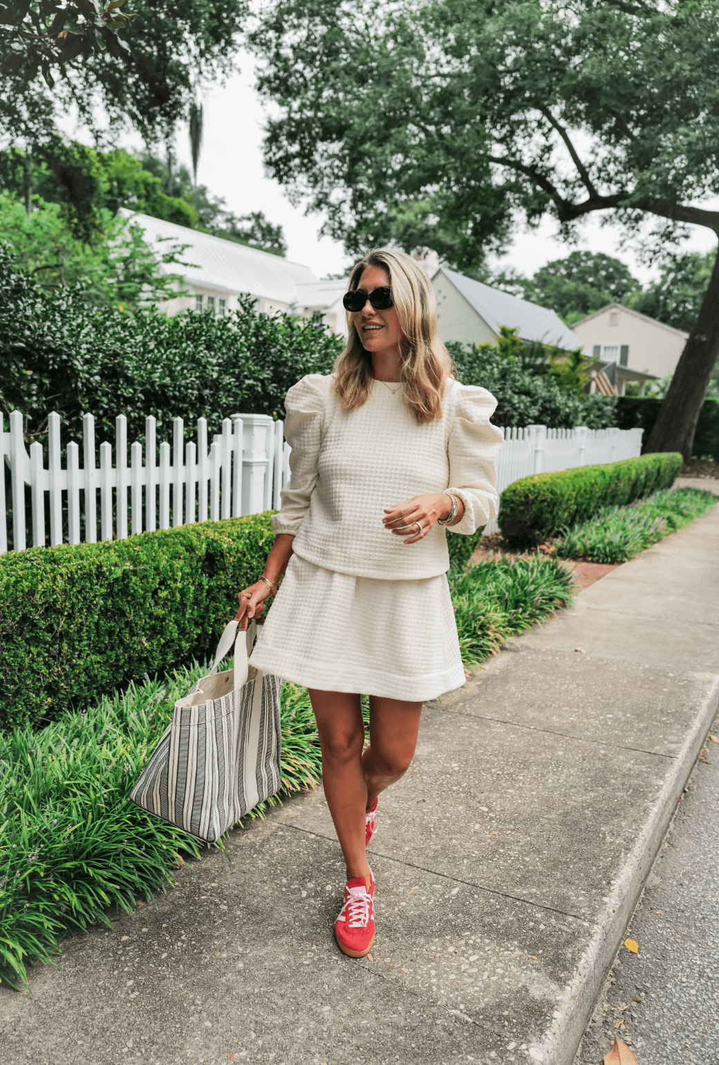 Buru x Megan Stokes Everyday MINI Skirt  - Ivory Knit Tweed