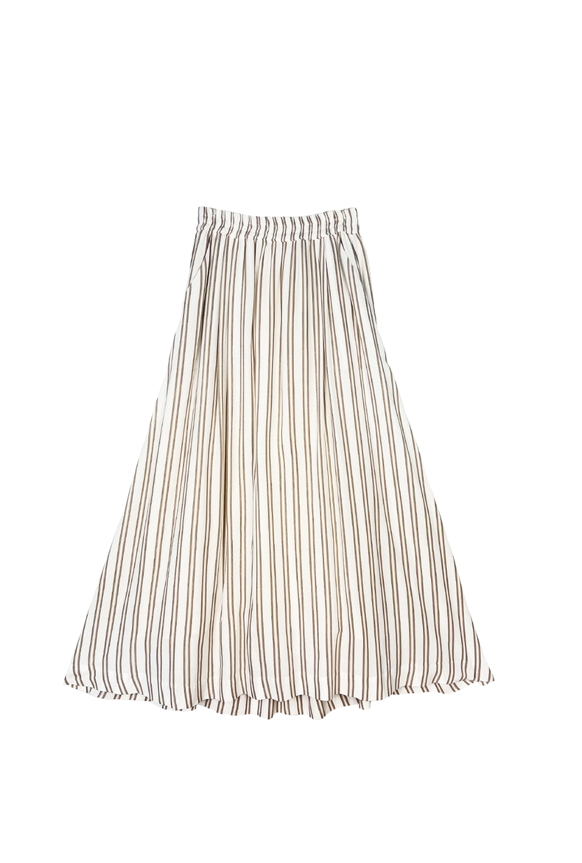 Buru x Jaimie Dewberry Everyday Maxi Skirt - Taupe Stripe – BURU