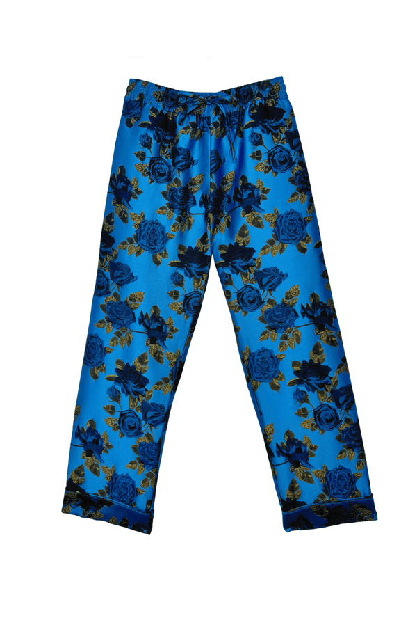 Everyday Pants - Blue Rose Jacquard