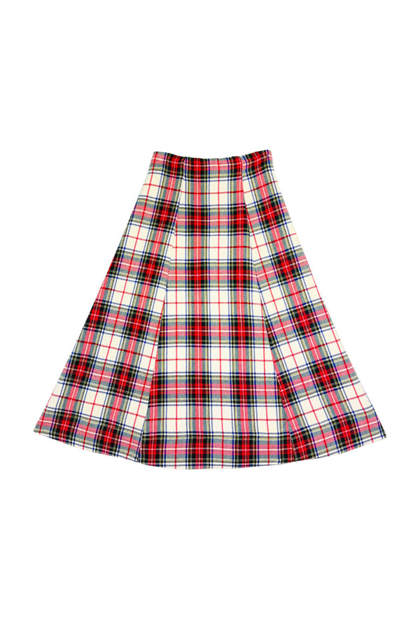 Holiday Guest Skirt MIDI - Stewart Plaid