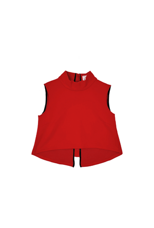 Hostess Top - Scarlet Knit