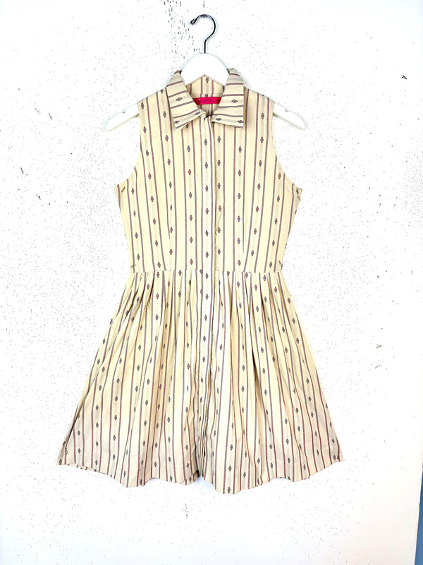 SAMPLE - Betty Collared Dress- Cream