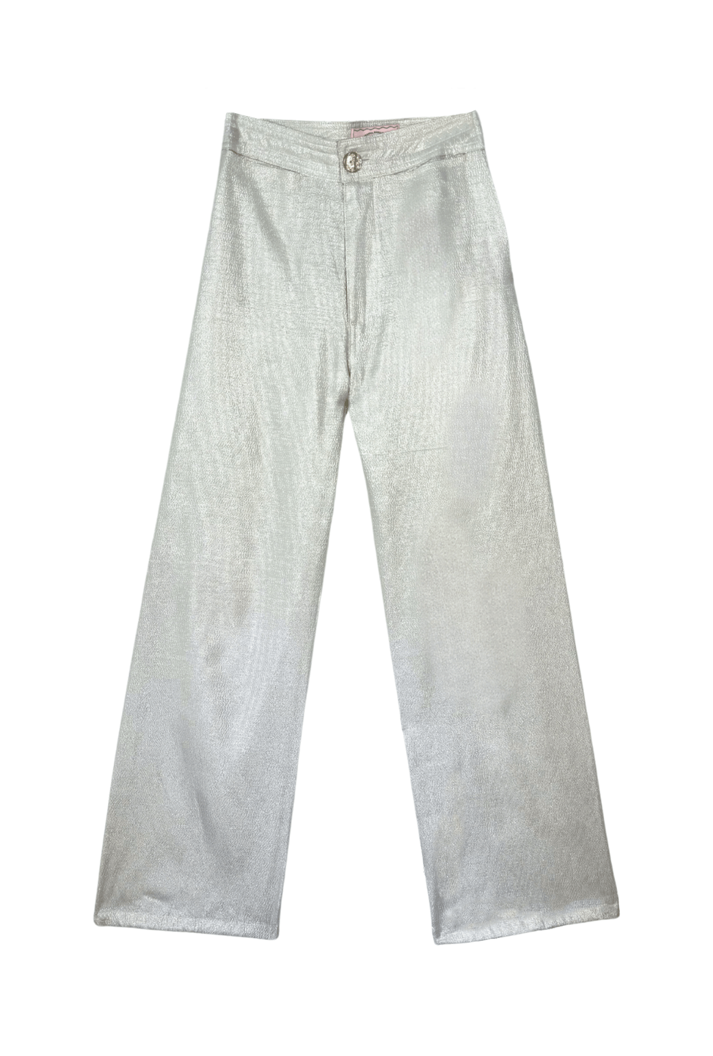 Buru x Tori Mellott Jester Pants - Silver Lamé