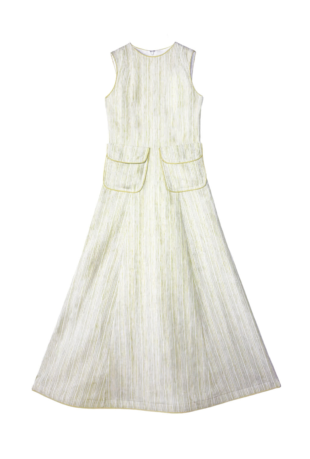 Buru x PBL Kelly Gown MIDI - Linen Stripe