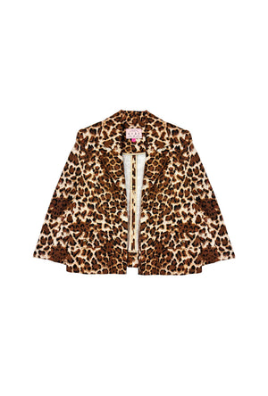 Knit Blazer - Cheetah