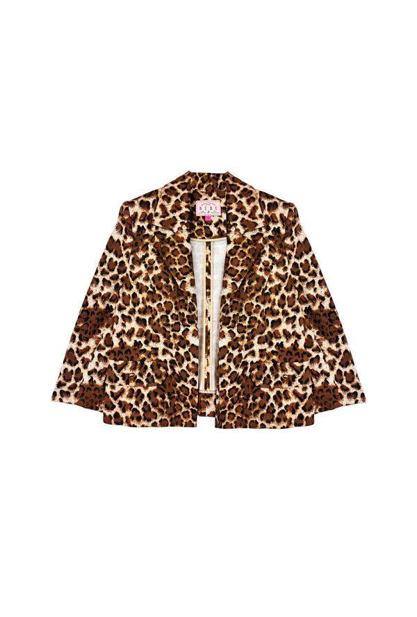 Knit Blazer - Cheetah