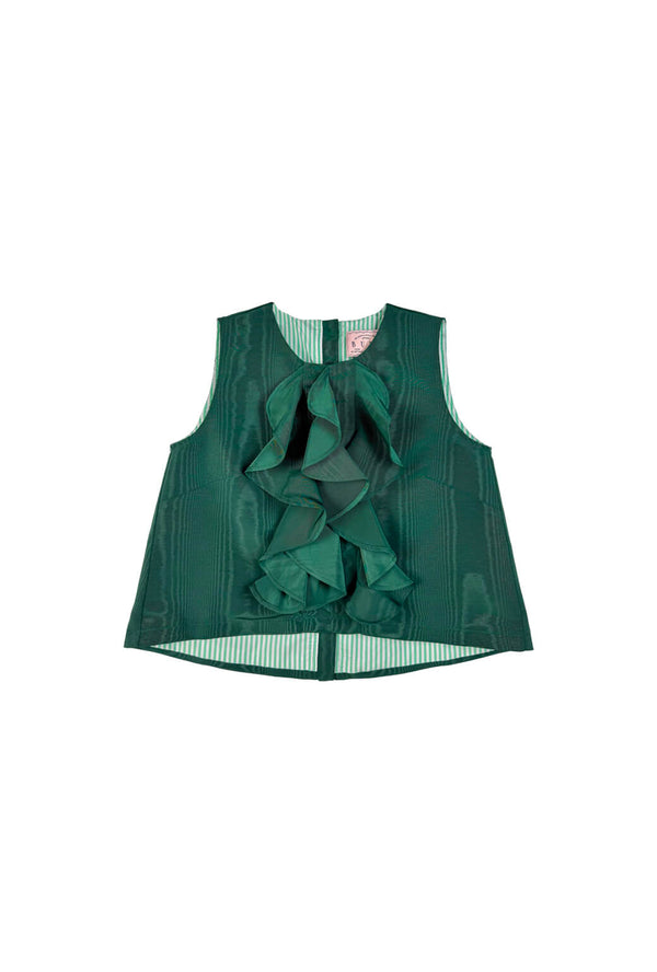 Le Ruffle Top - Jade Moiré