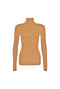 Long Sleeve Mock Turtleneck - Caramel