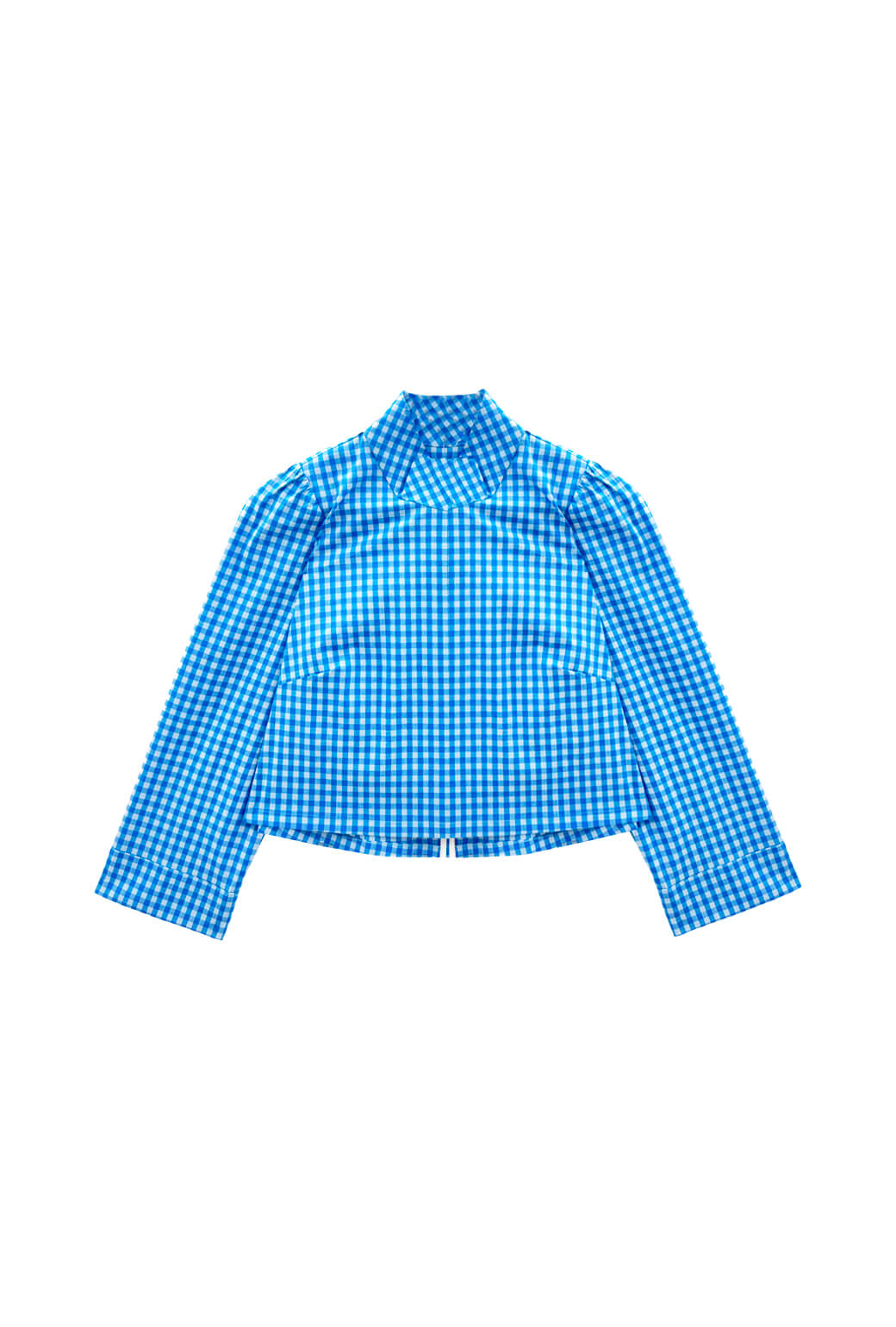 Long Sleeve Twiggy Top - Blue Gingham