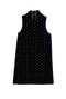 MINI Mod Dress - Embroidered Dot Black Velvet