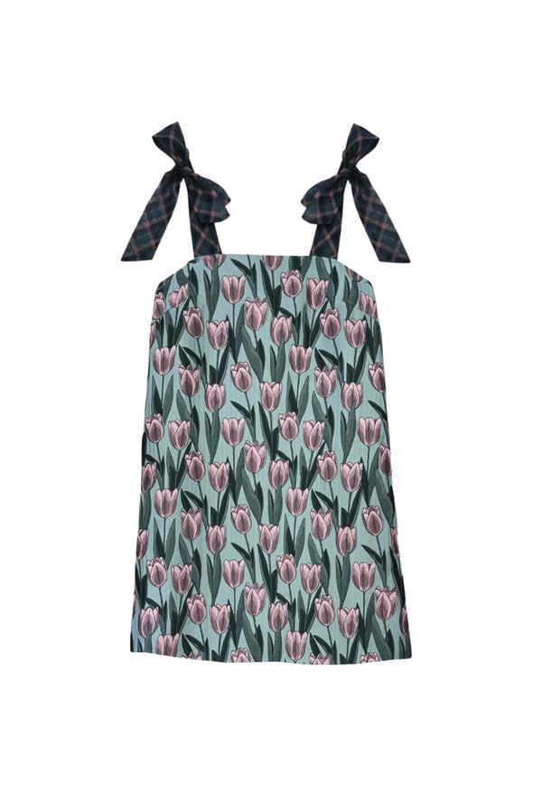 Pillar Dress MINI - Tulip Jacquard