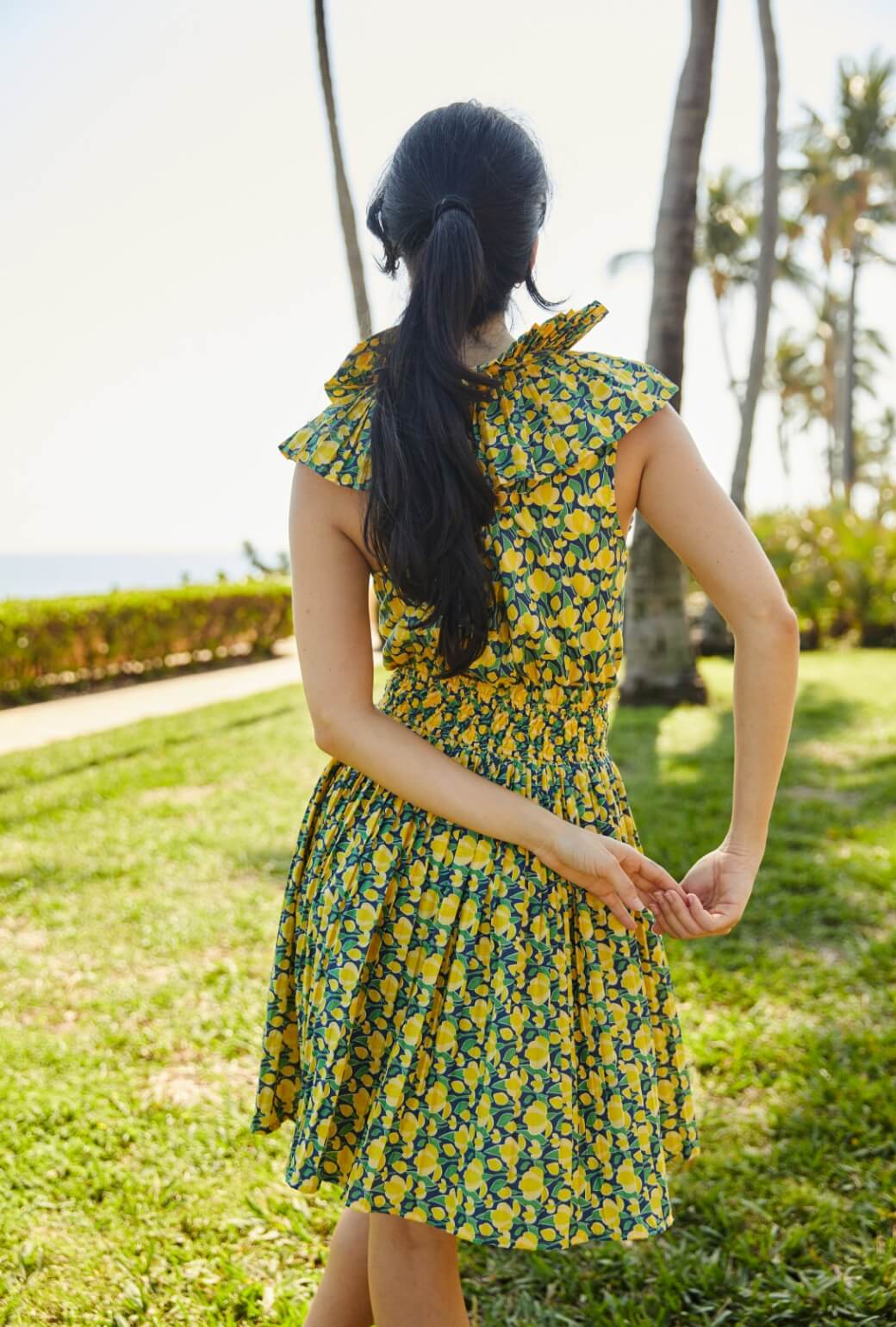 The MINI Sleeveless Blanche Dress - Yellow Tulip