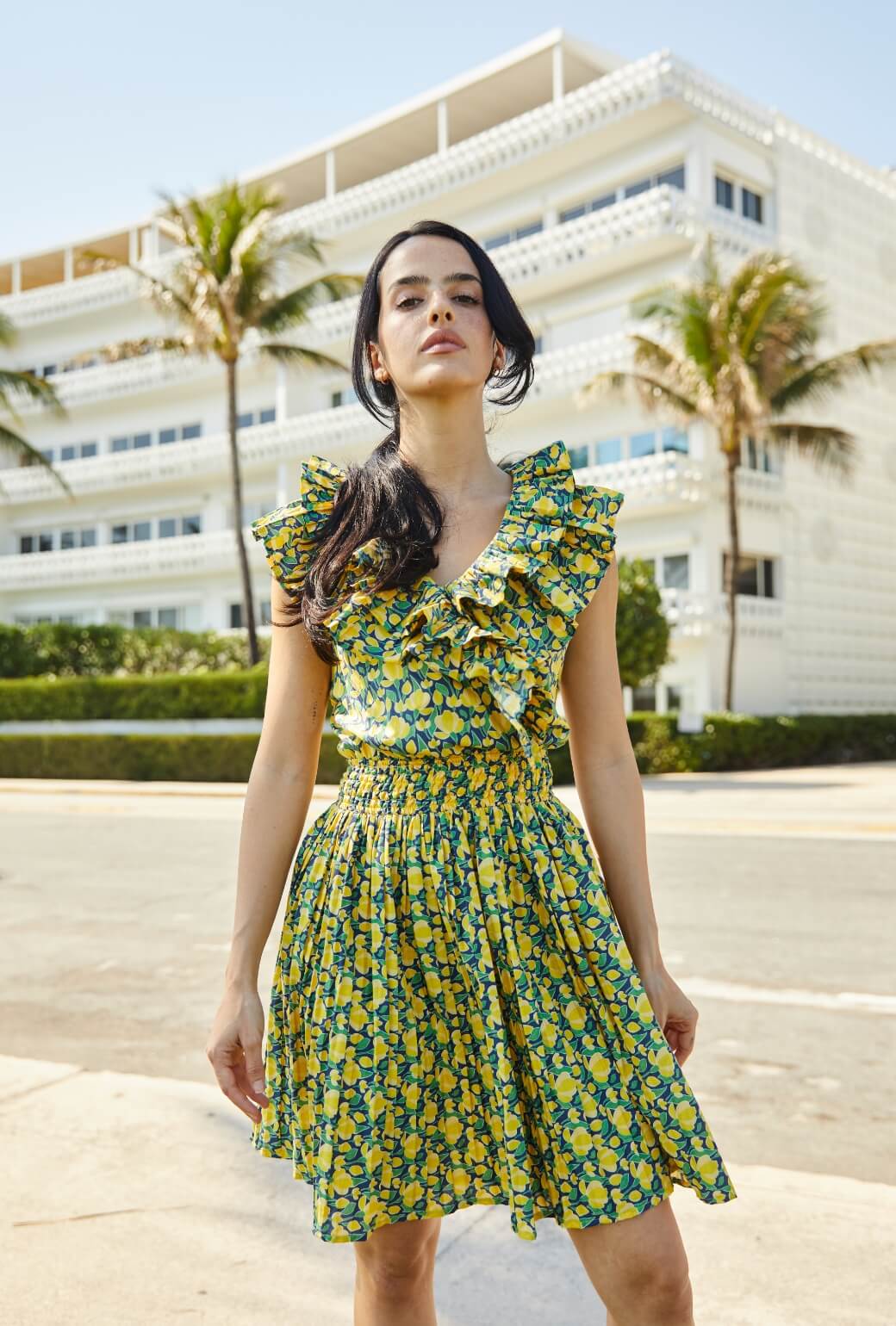 The MINI Sleeveless Blanche Dress - Yellow Tulip