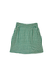 Buru x Tori Mellott Maggie Mini Skirt - Green Houndstooth