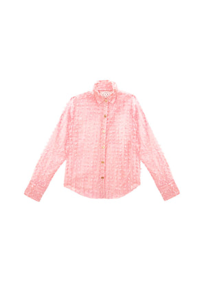 Mel Button Down Shirt - Blush Bows