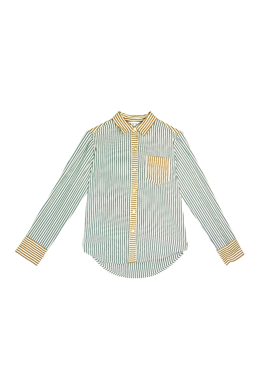 Mel Button Down Shirt - Deep Sea Stripe