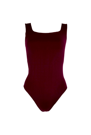 Sleeveless Body Suit - Cranberry