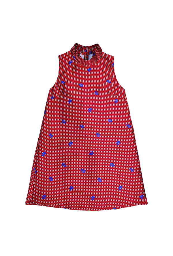 Sleeveless Mod Dress - Gingham et Rose