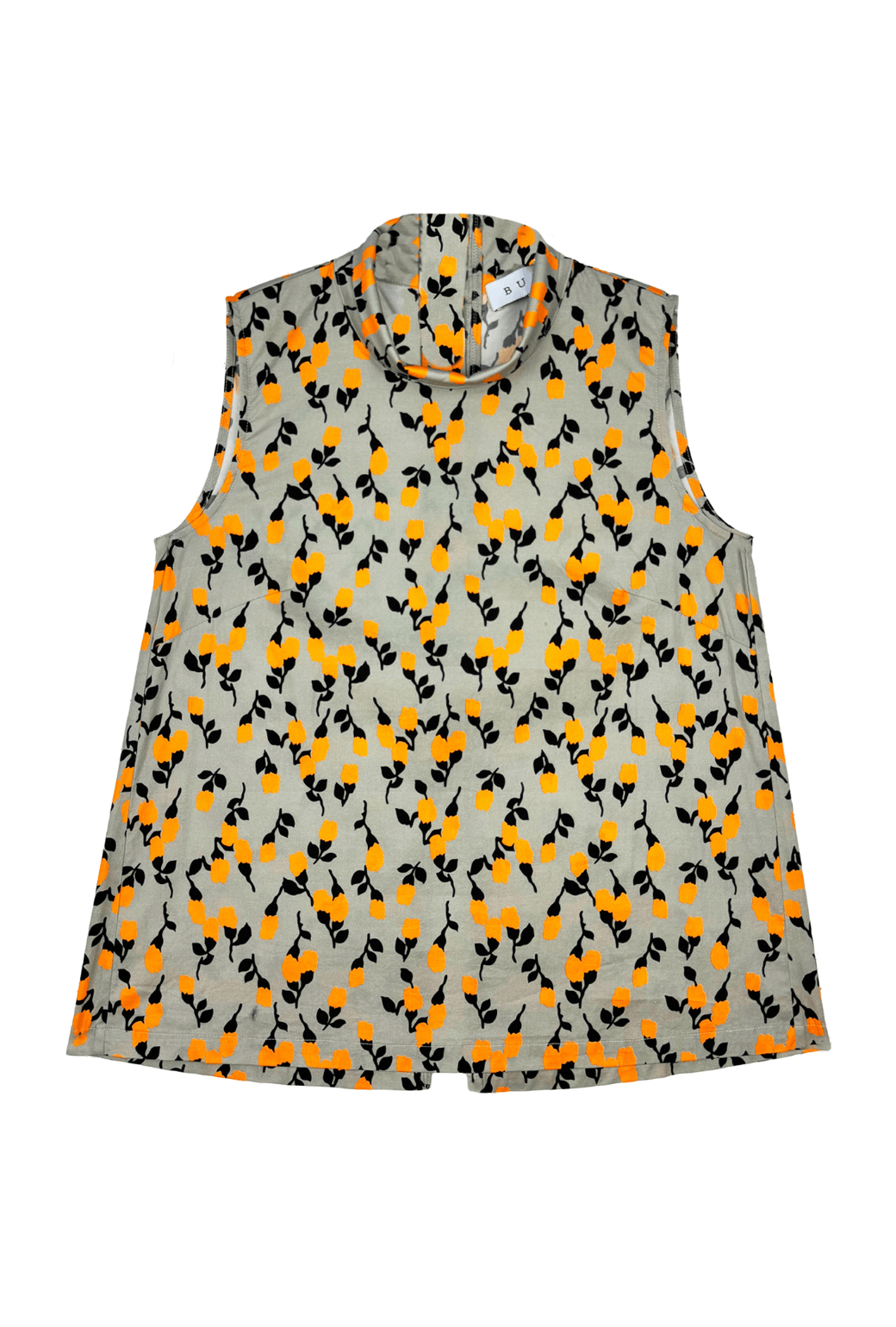 Sleeveless Mod Top - Persimmon Floral