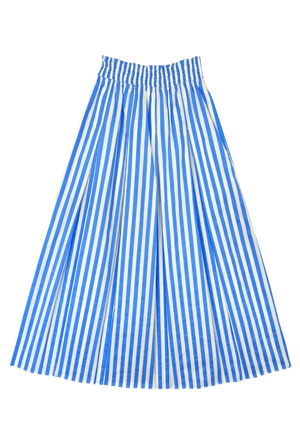 Smocked Waist Skirt - Azzurro Stripe – BURU