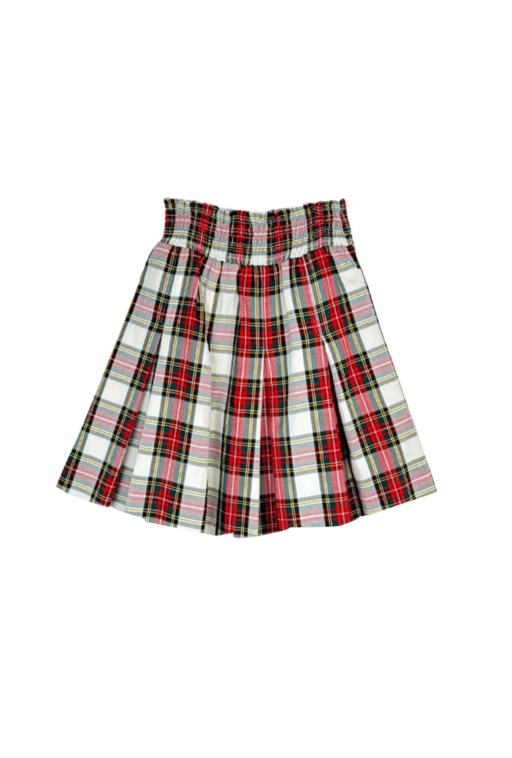 Smocked Waist MINI Skirt - Dress Stewart Plaid